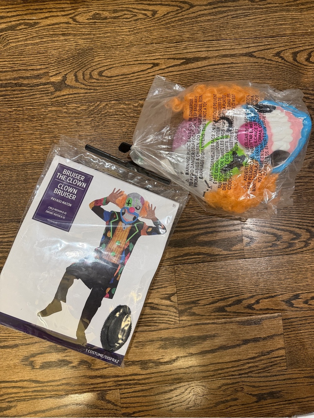 Kids Halloween Bruiser the clown Costume Size Medium (8-10)